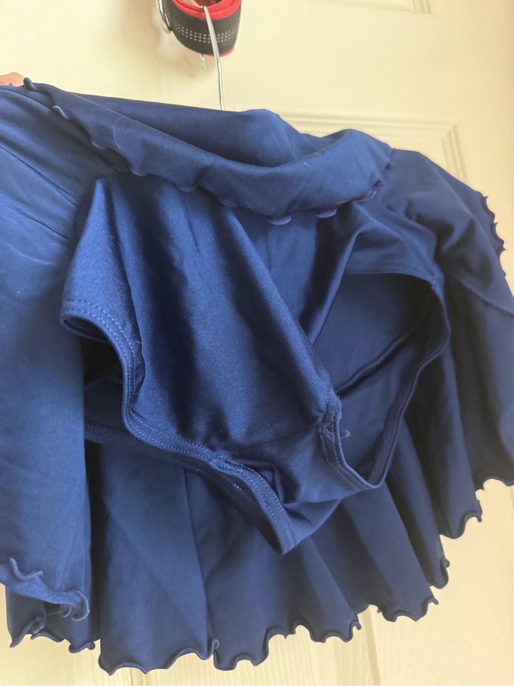 Source Unknown Deep Navy Ruffle Mini Skirt - Picture 3 of 6